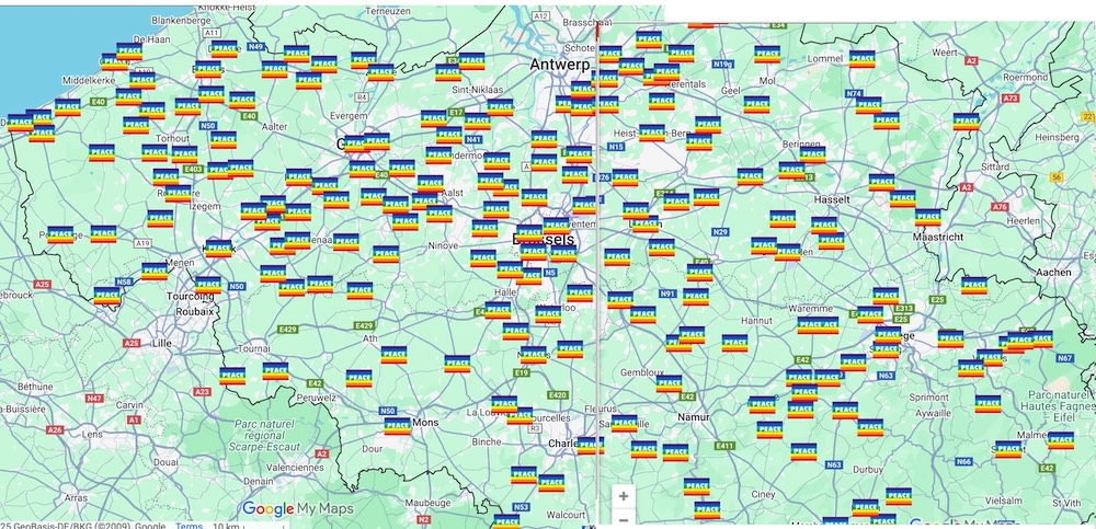 Belgique: 200 villes et communes vont hisser le drapeau de la paix pendant huit jours
